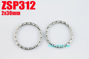 30mm Stainless Steel Key-ring Split Key Rings DIY Accessories 100pcs ZSP312