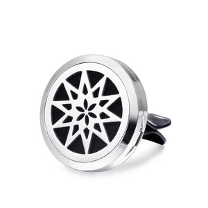 30mm Stainless Steel Car Air Conditioner Perfume Clip Aromatherapy Oil Locket
