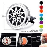 30mm Stainless Steel Car Air Conditioner Perfume Clip Aromatherapy Oil Locket