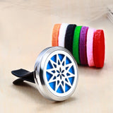 30mm Stainless Steel Car Air Conditioner Perfume Clip Aromatherapy Oil Locket