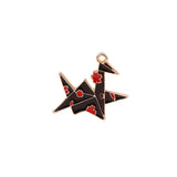 30 Paper Crane Shape Alloy Charms DIY Jewelry Earrings/Necklace Pendants