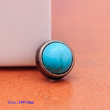 30pc 10mm Turquoise Beads Rivet Studs Concho Rivetbacks for Leathercraft
