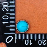 30pc 10mm Turquoise Beads Rivet Studs Concho Rivetbacks for Leathercraft