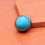 30pc 10mm Turquoise Beads Rivet Studs Concho Rivetbacks for Leathercraft