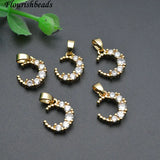 30pc Moon Bracelet Charms Nickel Plated Small Size DIY Jewelry Making