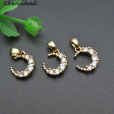 30pc Moon Bracelet Charms Nickel Plated Small Size DIY Jewelry Making