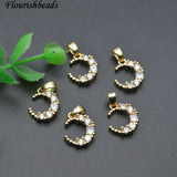 30pc Moon Bracelet Charms Nickel Plated Small Size DIY Jewelry Making