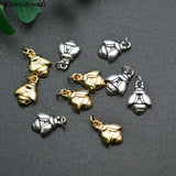 30pc Bees Metal Brass Animal Charms for Jewelry Making