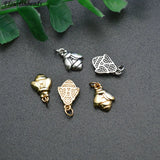 30pc Bees Metal Brass Animal Charms for Jewelry Making