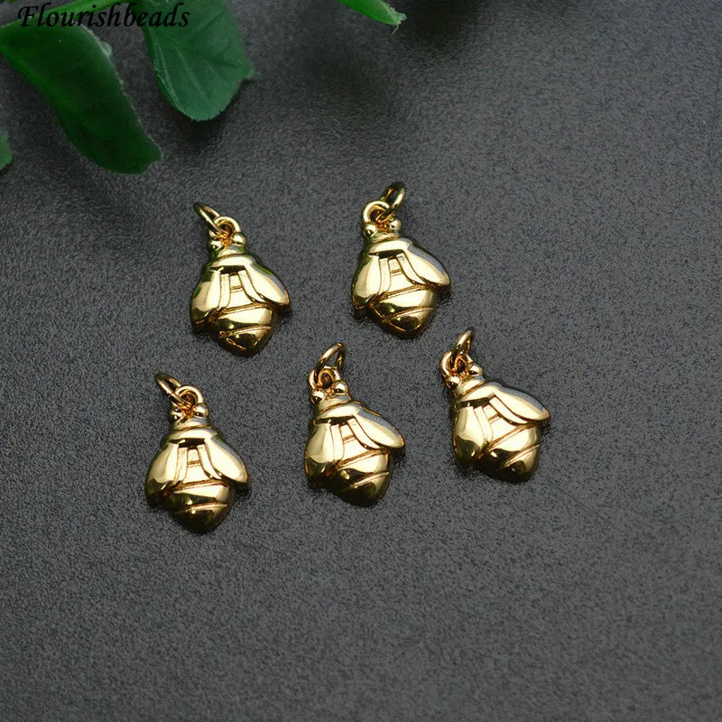30pc Bees Metal Brass Animal Charms for Jewelry Making