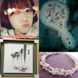 30pc 10mm Polymer Clay Flower Beads for Wedding Bridal Veil Nail Earring