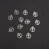 30pcs Stainless Steel Crosses Charm for DIY Jewelry Making