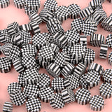 30pcs 10mm Colorful Melaleuca Heart Clay Beads for Jewelry Making DIY