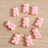 30pcs 11*20mm Bear Charms Jewelry Making DIY Animal Findings