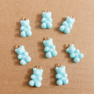 30pcs 11*20mm Cartoon Bear Charms - DIY Jewelry Findings