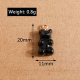 30pcs 11*20mm Cartoon Bear Charms - DIY Jewelry Findings