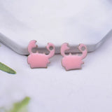 30pcs 12*14mm Copper Enamelled Crab Charms For Earring Necklace Pendant