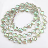 30pcs 12mm Flower Faceted Glass Beads for Jewelry Making DIY Necklace