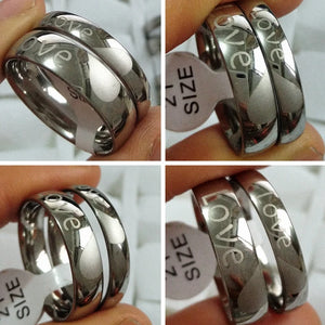 30pcs(15pairs) Couple Ring Set Stainless Steel Wedding Engagement Gift