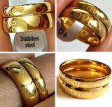 30pcs(15pairs) Couple Ring Set Stainless Steel Wedding Engagement Gift