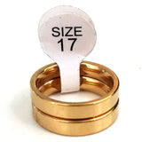 15 Sets 4mm Couple Rings Stainless Steel Wedding Band Jewelry Gift