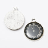 30pcs 21X18MM Enamel Pocket Watch Charms Pendant for Jewelry Making