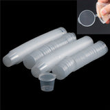 30pcs 25ml Plastic Cups with Hinged Lids for Sauce