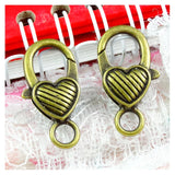 30pcs Antique Bronze Plated Charms Lobster Clasp Key Chain DIY Accessories