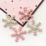 30pcs Rhinestone Snow Cloth Applique Craft/Wedding/Clothing Decor Patch DIY