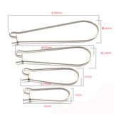 30pcs 316L Stainless Steel U-shaped Ear Hook DIY Earrings Finding