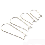 30pcs 316L Stainless Steel U-shaped Ear Hook DIY Earrings Finding