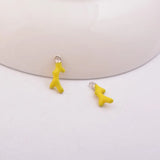 30pcs Enamelled Charms Coral Pendants Silver-plate Metal Tree Shape Pendant