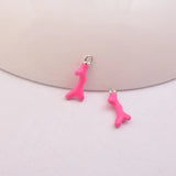30pcs Enamelled Charms Coral Pendants Silver-plate Metal Tree Shape Pendant