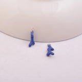 30pcs Enamelled Charms Coral Pendants Silver-plate Metal Tree Shape Pendant
