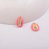 30pcs 4.5mm*14mm Shell Conch Charms Lips Shape Pendant For DIY Jewelry