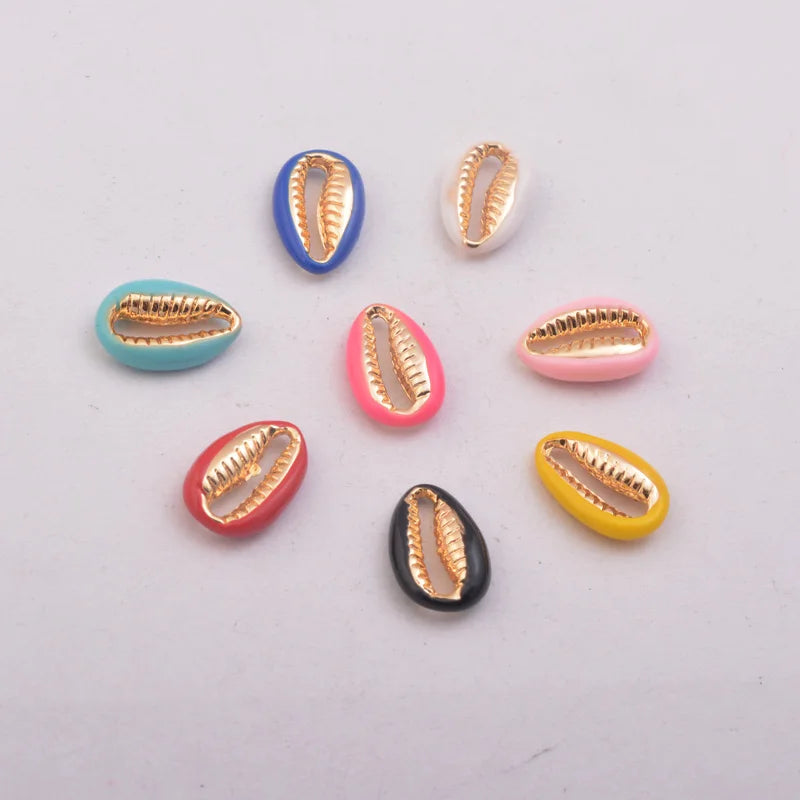 30pcs 4.5mm*14mm Shell Conch Charms Lips Shape Pendant For DIY Jewelry