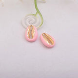 30pcs 4.5mm*14mm Shell Conch Charms Lips Shape Pendant For DIY Jewelry