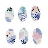 30pcs Resin Charms Oval Round Shape Plastic Acrylic Necklace Earring Pendants