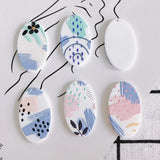 30pcs Resin Charms Oval Round Shape Plastic Acrylic Necklace Earring Pendants