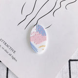 30pcs Resin Charms Oval Round Shape Plastic Acrylic Necklace Earring Pendants