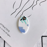 30pcs Resin Charms Oval Round Shape Plastic Acrylic Necklace Earring Pendants