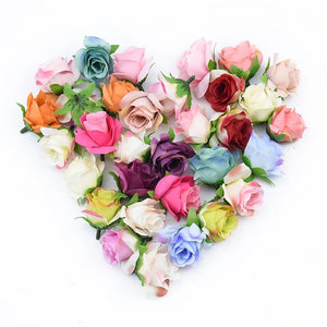 30pcs Artifical Silk Rose Head DIY Home Wedding Decoration Flower Head