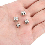 30pcs Stainless Steel Big Hole Spacer Beads for DIY Jewelry Making