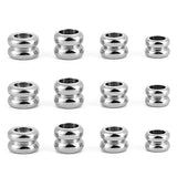30pcs Stainless Steel Big Hole Spacer Beads for DIY Jewelry Making
