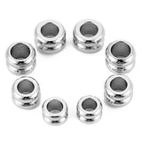 30pcs Stainless Steel Big Hole Spacer Beads for DIY Jewelry Making