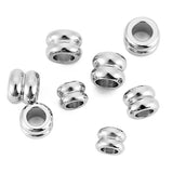 30pcs Stainless Steel Big Hole Spacer Beads for DIY Jewelry Making