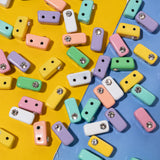 30pcs Colorful Inlaid Diamond Enamel Beads for Bracelets Making