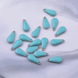 30pcs 5*12mm Copper Enamel Charms Jewelry Finding