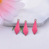 30pcs 5*16mm Copper Enamelled Charms Pendant DIY Jewelry Making