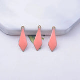 30pcs 5*16mm Copper Enamelled Charms Pendant DIY Jewelry Making
